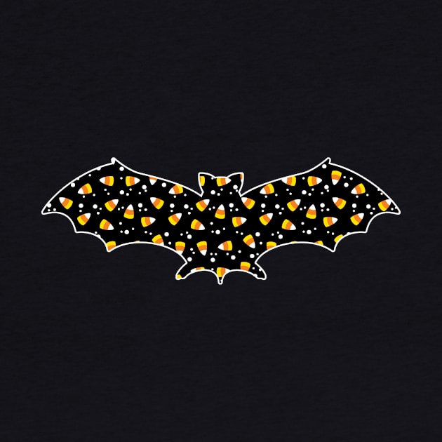 Halloween Candy Corn Bat by cottoncanvas